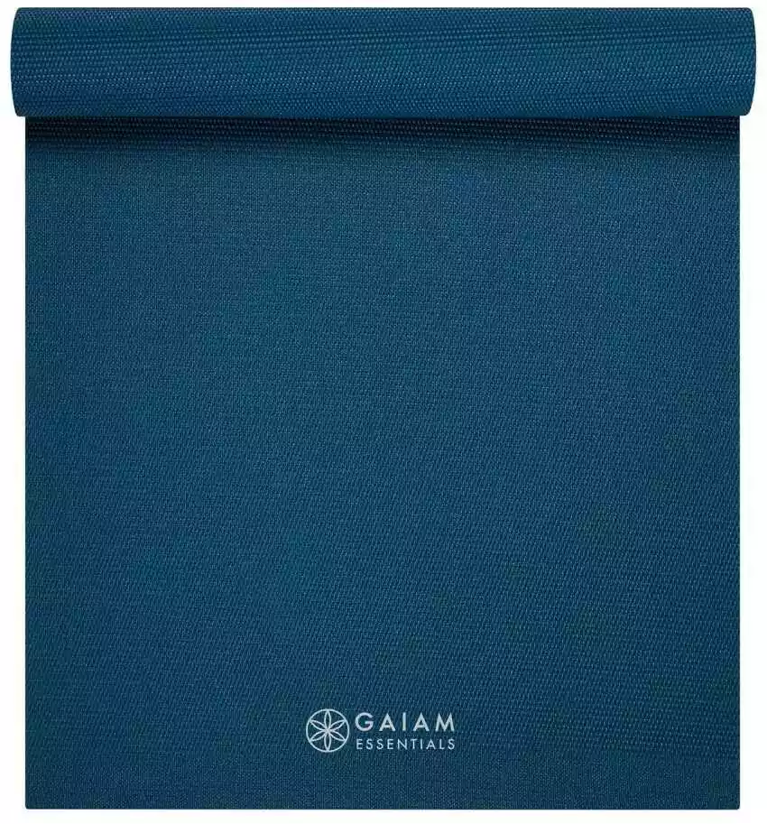 Gaiam Mata Do Jogi 6 mm Z Paskiem Navy Essentials 63314