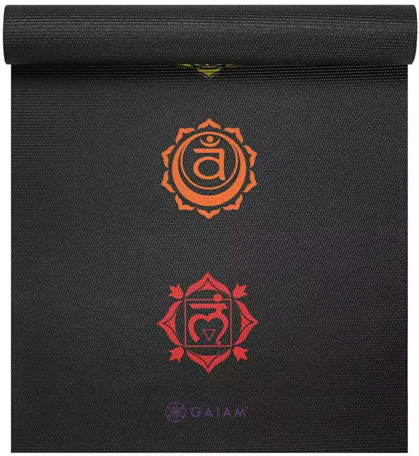 Gaiam Mata Do Jogi Premium Black Chakra 6mm 62610