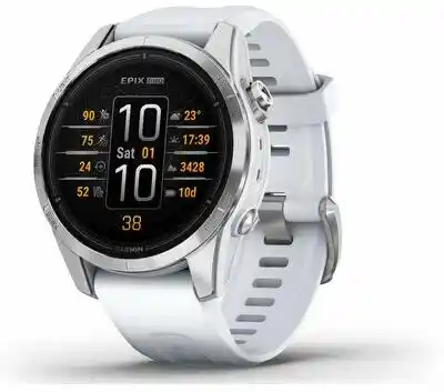 Garmin epix Pro 42mm GPS Biały Smartwatch 010-02802-01