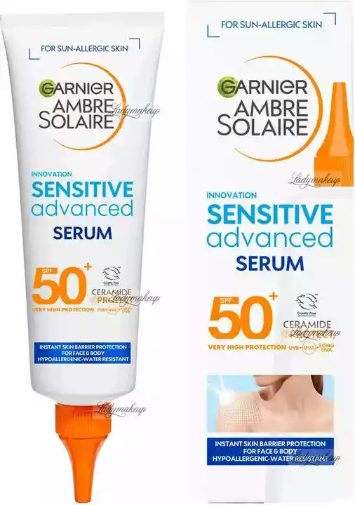 Garnier Ambre Solaire Sensitive Advanced serum do opalania ciała SPF50 125ml