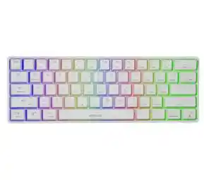 Genesis Thor 660 RGB Gateron Brown Biały Klawiatura mechaniczna