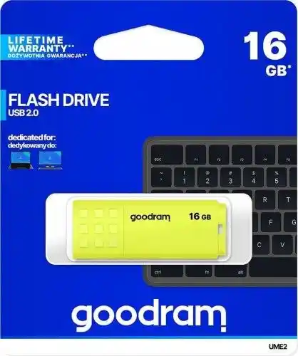 Goodram Pamięć USB UME2 Żółty 16 GB