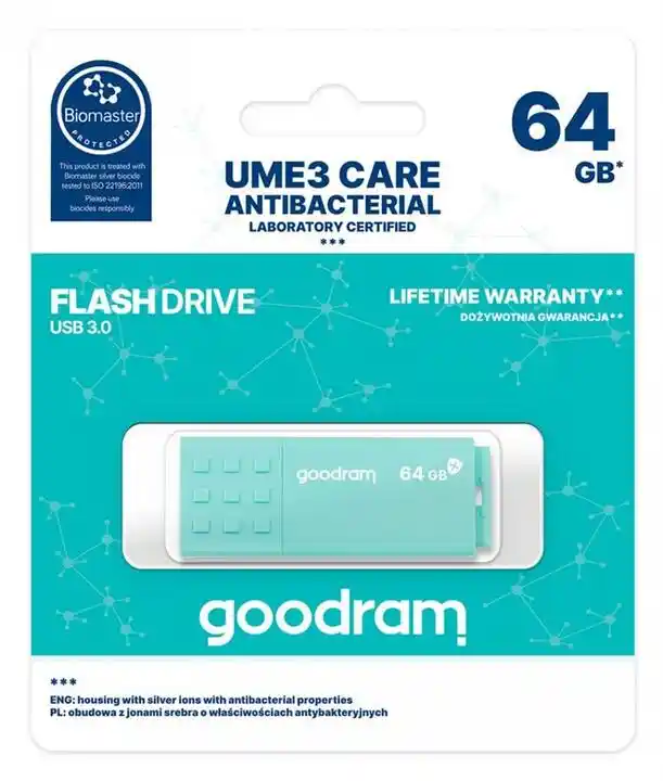 GOODRAM Pendrive UME3 Care 64GB USB 3.0