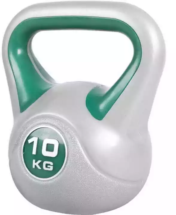 Gorilla Sports 10 kg Kettlebell winylowy hantel Crossfit