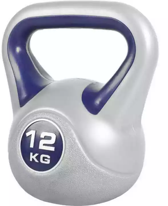 Gorilla Sports 12 kg Kettlebell winylowy hantel Crossfit