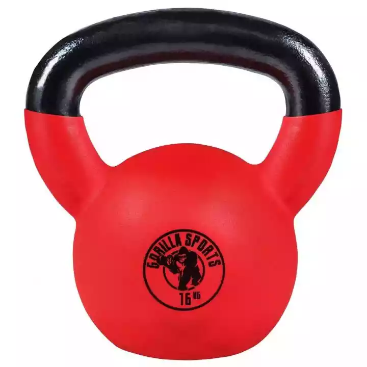 Gorilla Sports 16 kg Kettlebell gumowany