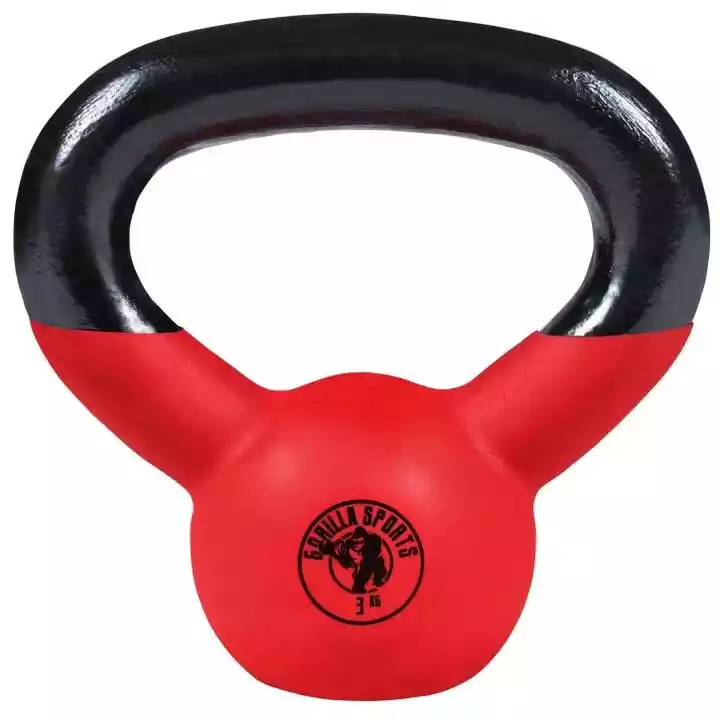 Gorilla Sports 3 kg Kettlebell gumowany hantel Crossfit