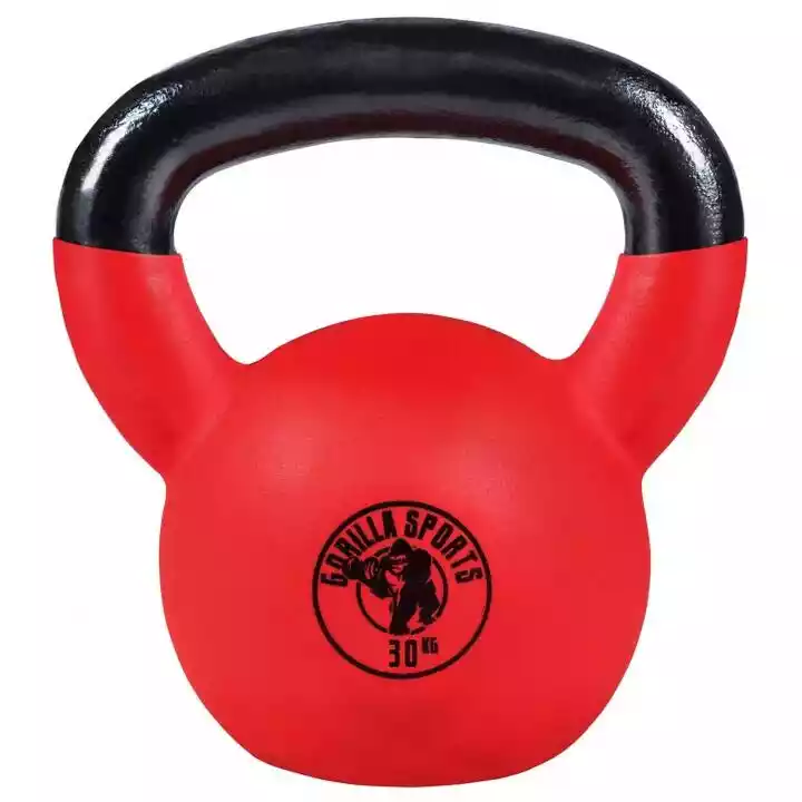 Gorilla Sports 30 kg Kettlebell gumowany hantel Crossfit