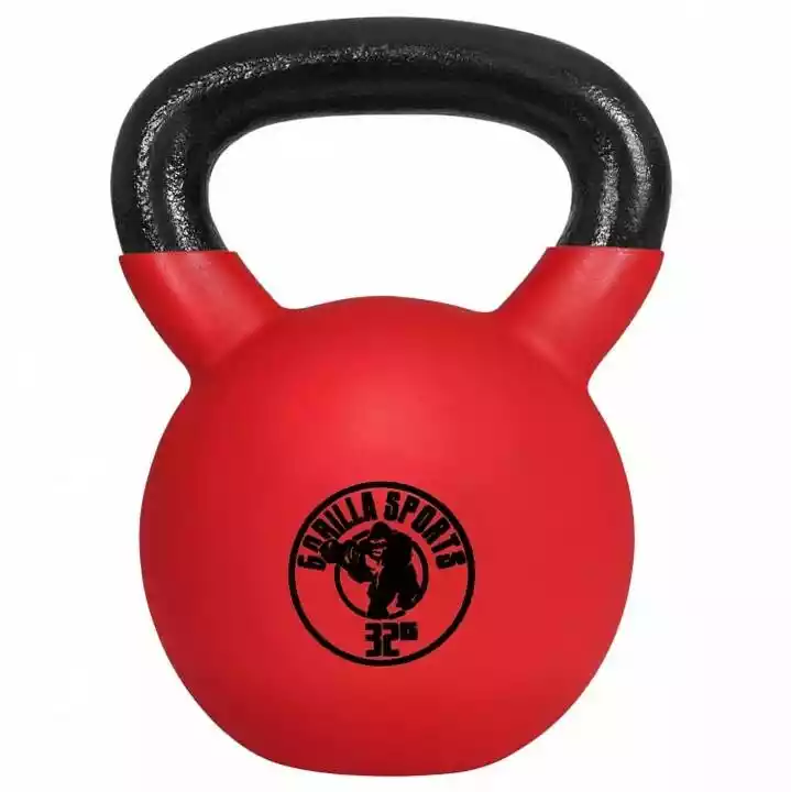 Gorilla Sports 32 kg Kettlebell gumowany hantel Crossfit