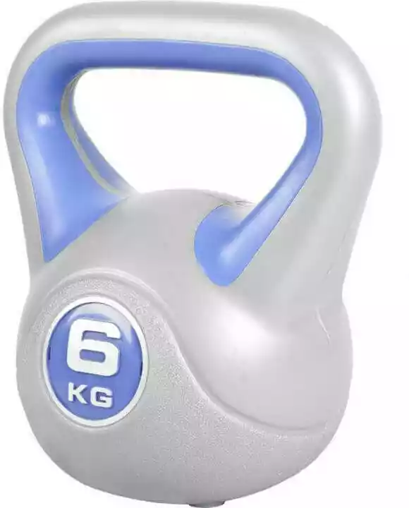 Gorilla Sports 6 kg Kettlebell winylowy hantel Crossfit