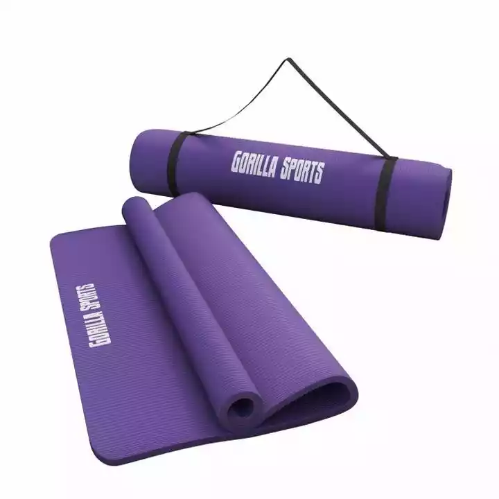 Gorilla Sports Mata do jogi 190x60x1,5 cm fioletowa