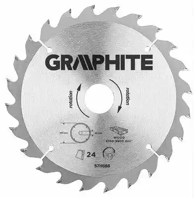 GRAPHITE Tarcza do cięcia 57H668 190 mm