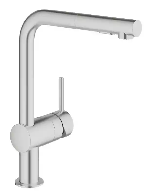 Grohe Minta Bateria kuchenna z wyciąganą wylewką stal nierdzewna 30274DC0