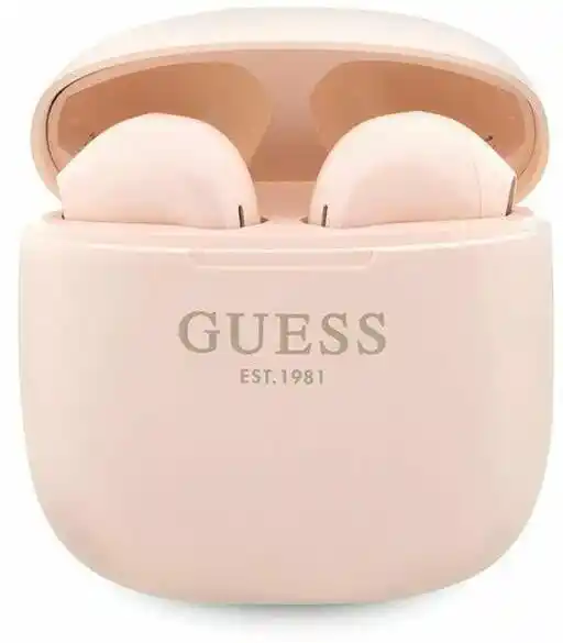 Guess słuchawki Bluetooth GUTWST26PSP TWS plus stacja dokująca różowy/pink Classic EST Logo