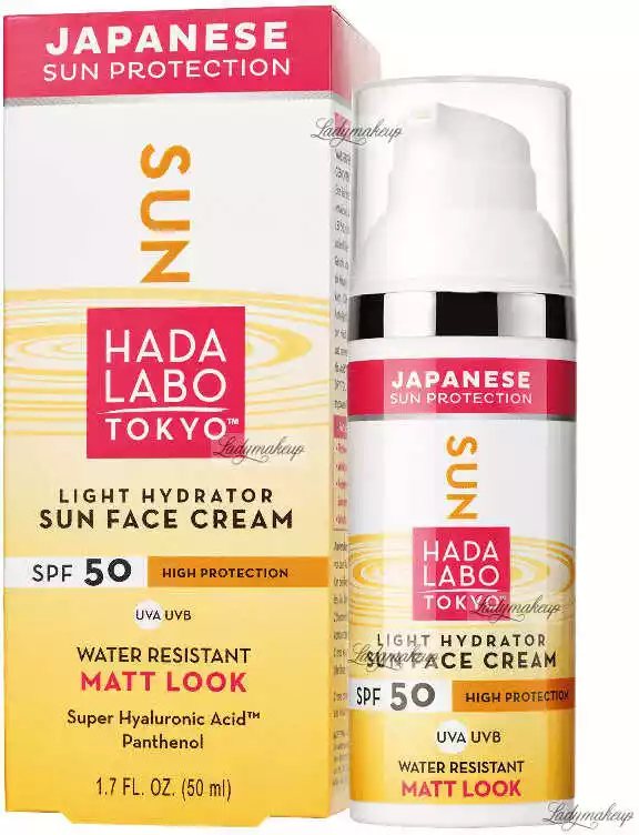 Hada Labo Tokyo Sun Wodoodporny, nawilżający krem do twarzy SPF50