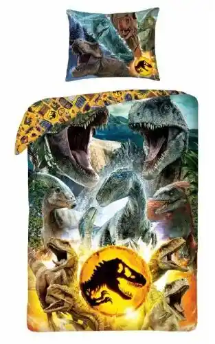 Halantex Pościel bawełniana 140x200 Park Jurajski Jurassic World dinozaury Kids 9