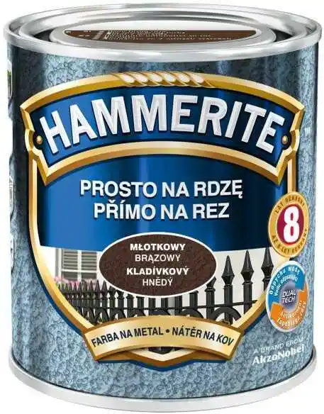 Hammerite Farba na rdzę Młotkowy Brązowy 2,5L