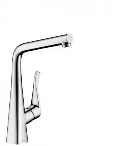 Hansgrohe 14823000 Jednouchwytowa bateria kuchenna z obrotową wylewką do montażu przed oknem