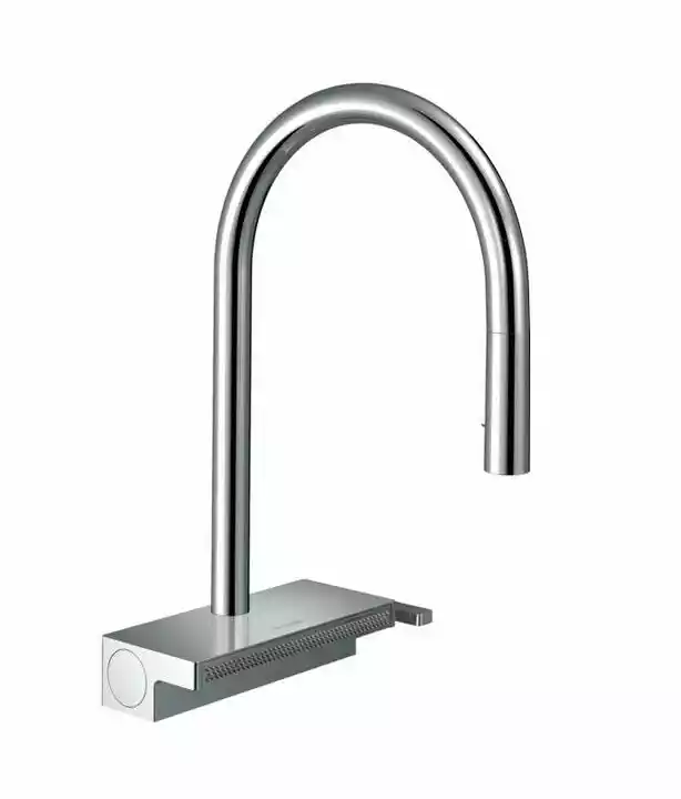 Hansgrohe Aquno Select M81 Bateria kuchenna z wyciąganą wylewką sBox chrom 73831000