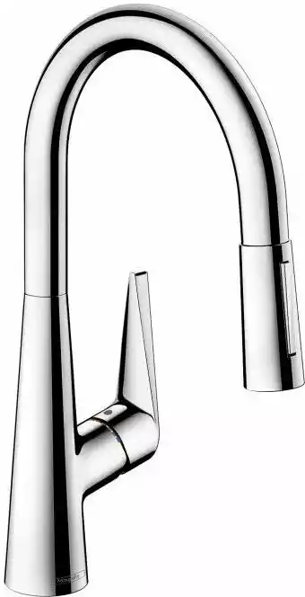 Hansgrohe Talis S Bateria kuchenna z wyciąganą wylewką stal szlachetna szczotkowana 72813800