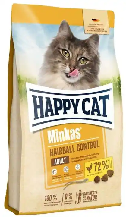 Happy Cat Sucha karma dla kota Minkas Hairball Control z drobiem 10kg