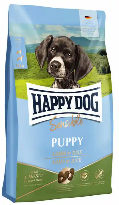 Happy Dog Supreme Sensible Puppy, jagnięcina z ryżem - 10 kg