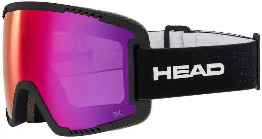 Head Unisex Adult CONTEX PRO 5K gogle narciarskie i snowboardowe czerwone/czarne 394563M