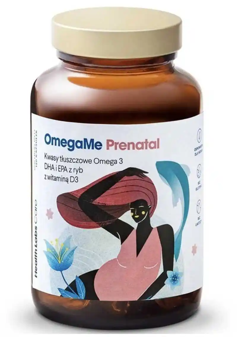 Health Labs Care OmegaMe Prenatal Omega 3 DHA i EPA z ryb z witaminą D3 60 kaps