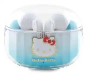 Hello Kitty True Wireless Kitty Head Logo Dokanałowe Bluetooth 5.3 Niebieski Słuchawki bezprzewodowe