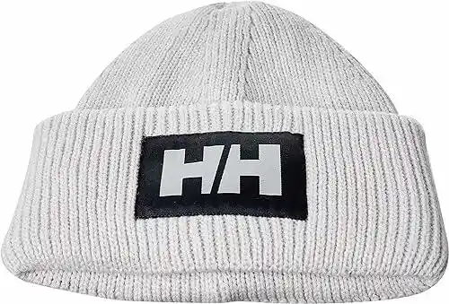 Helly Hansen czapka HH BOX Beanie kolor szary z grubej dzianiny 53648