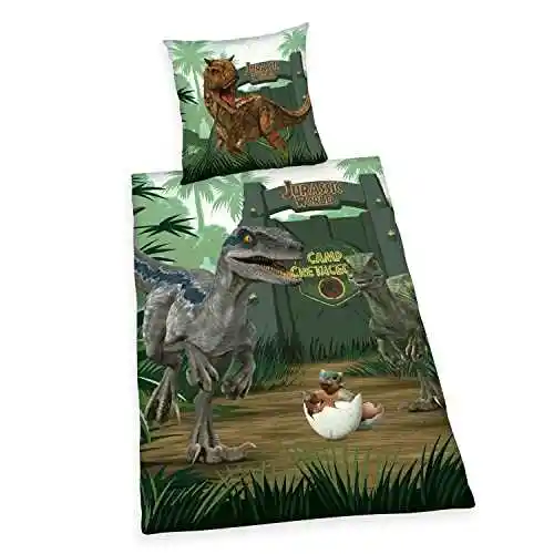 Herding Pościel bawełniana 140x200 Park Jurajski Jurassic World dinozaury T-Rex H23