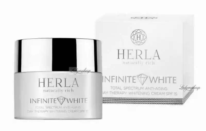 Herla Infinite White Przeciwstarzeniowy krem wybielający przebarwienia SPF15 na dzień 50ml