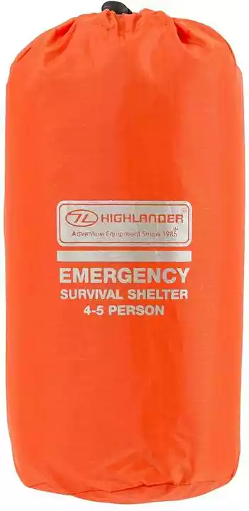 Highlander Namiot ratunkowy 4-5-osobowy Outdoor Emergency Survival Shelter