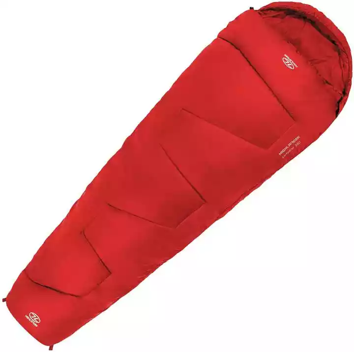 Highlander Śpiwór Outdoor Sleepline Mummy 350 Red