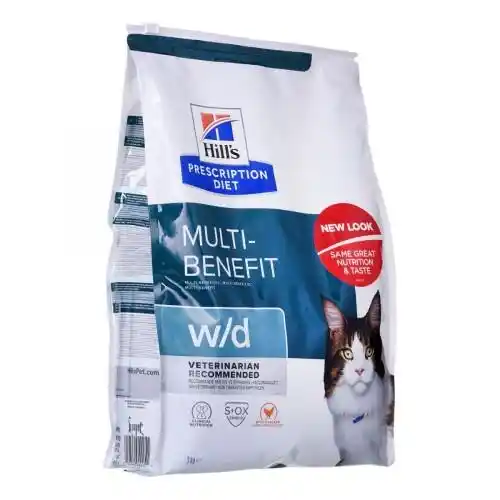 Hills Prescription Diet Feline w/d Multi-Benefit - sucha karma dla kota - 3 kg