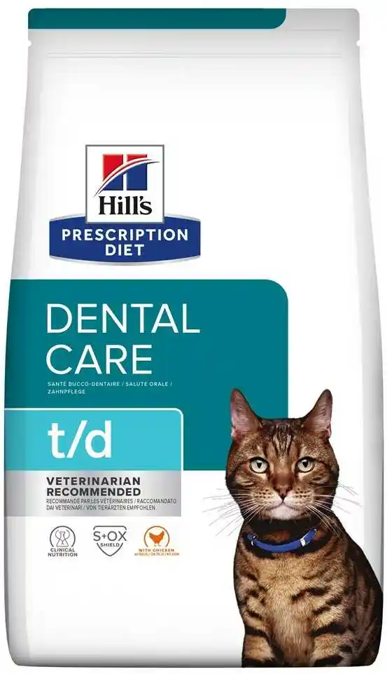 Hills Prescription Diet t/d Dental Care kurczak - 3 kg karma sucha