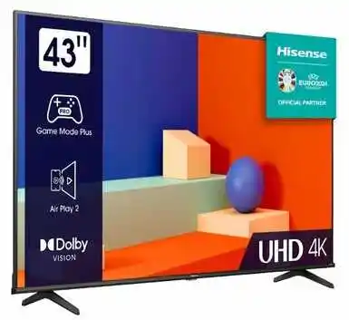 Hisense Telewizor 43A6K 43 cale LED 4K VIDAA Dolby Vision