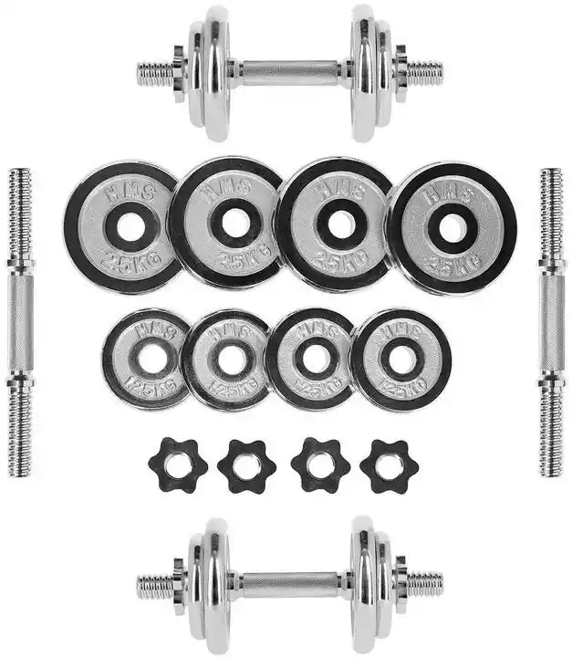 HMS Hantle Sztangielki W Walizce Chromowane STC20 20kg