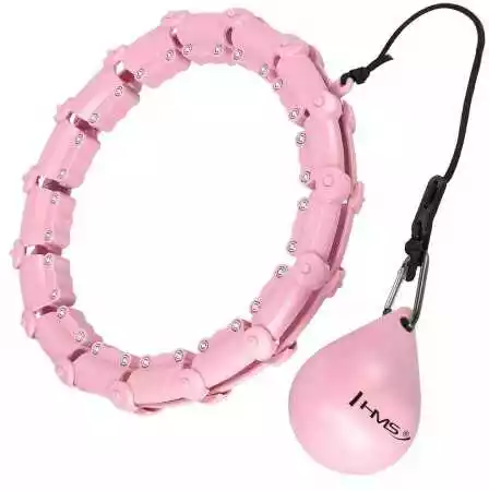 HMS HHW11 Plus Size Hula Hop Light Pink Z Wypustkami I Obciążnikiem