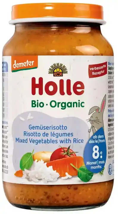 Holle Bio Danie dla niemowląt Risotto Warzywa z ryżem 220g