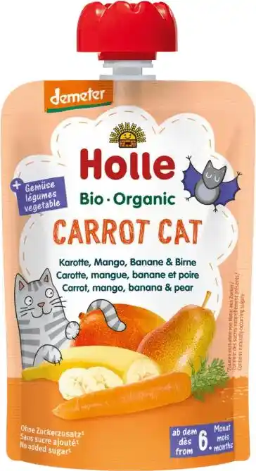 Holle Bio Organic Mus owocowy marchewka mango banan i gruszka 100g