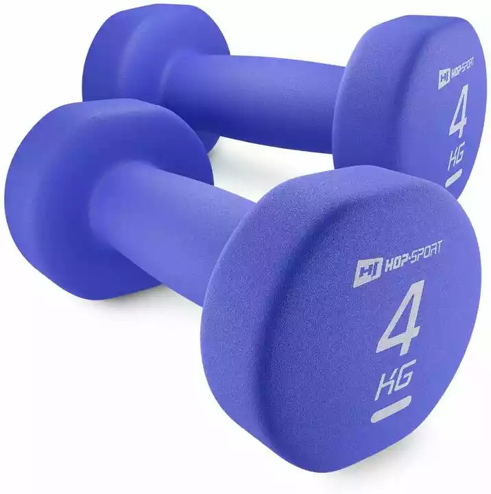 Hop-sport Zestaw hantelek żeliwnych neoprenowych 2x4kg