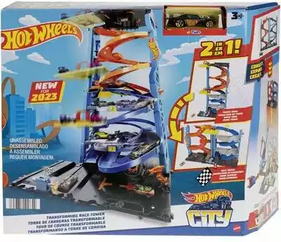 Hot Wheels Tor City Wyścigowa wieża z transformacją HKX43