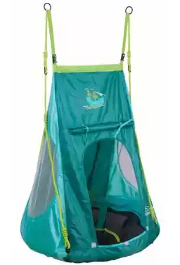 Hudora huśtawka Nest Swing Pirate 90 cm zielono-turkusowa