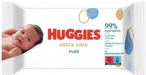 Huggies Baby Wipes Pure Extra Care Sensitive chusteczki nawilżane 56szt