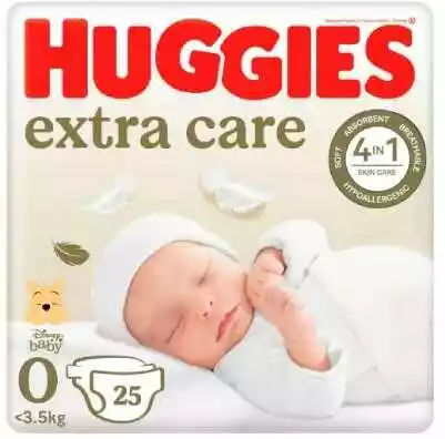 Huggies Extra Care Newborn 0 pieluchy (0-3,5kg) 25szt.