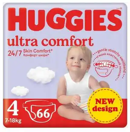 Huggies Ultra Comfort 4 pieluchy 8-14kg 66szt