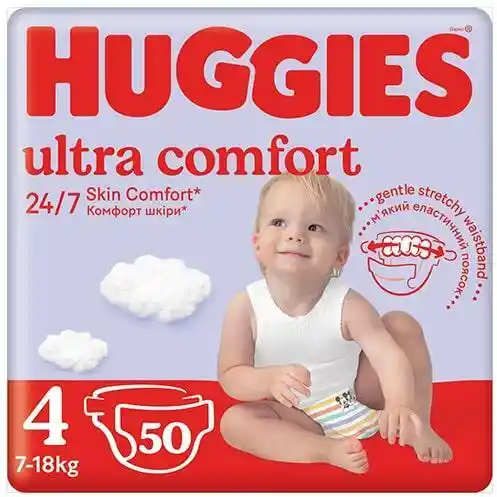 Huggies Ultra Comfort Jumbo 4 7-18kg pieluchy 50szt