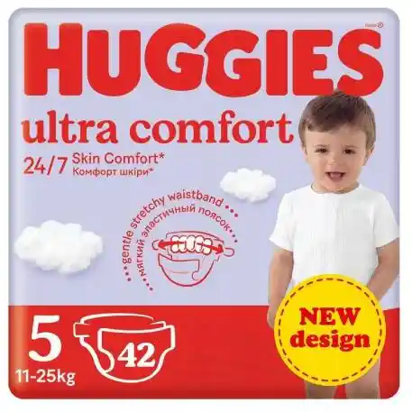 Huggies Ultra Comfort Jumbo Pack 5 pieluchy 11-25kg 42szt