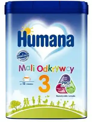 Humana 3 Mleko modyfikowane po 12 miesiącu 650g